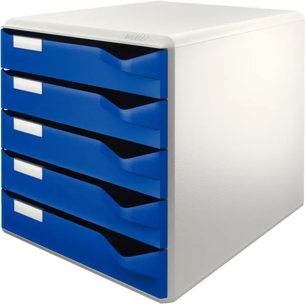 Archivador de cajones Leitz Post and Form azul/blanco