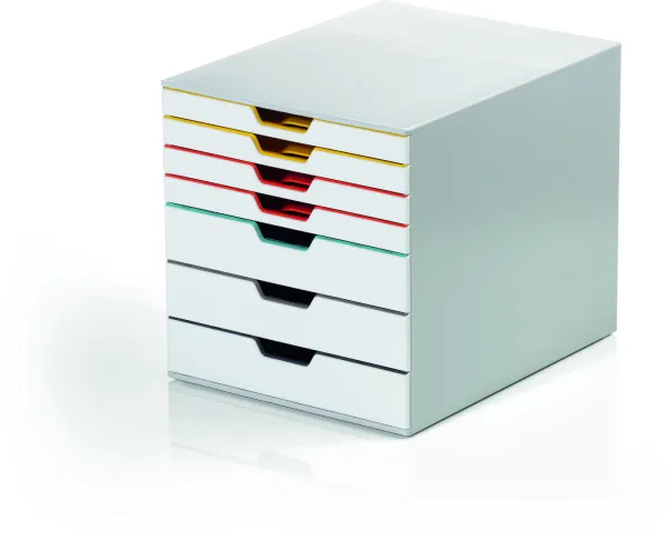 Archivador Durable Varicolor A4 con 7 compartimentos blanco