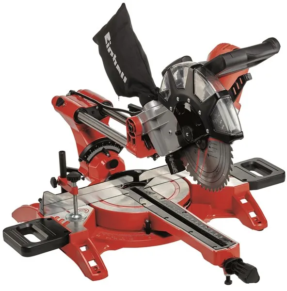 Einhell TC-SM 2534/1 sierra de inglete y bisel doble con extracción Ø250 mm 230V/2100W