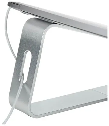 Soporte para portátil StarTech.com para escritorio 5kg/11lb aluminio plateado ergonómico (LAPTOP-STAND-SILVER) - soporte para portátil