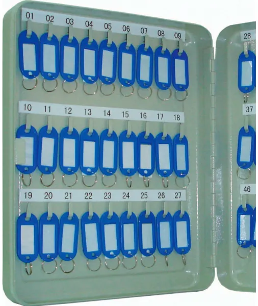 Q-connect armario para llaves para 54 llaves